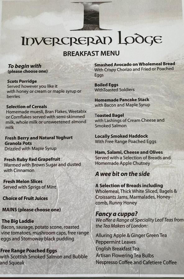 Bed & Breakfast Invercreran Luxury 5*